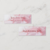 Rosenblättern Visitenkarten Mini Visitenkarte (Vorne/Hinten)