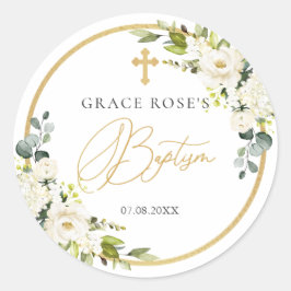 Rosenblättersticker Runder Aufkleber