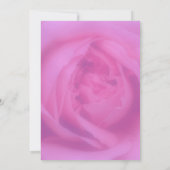 Rosenblättrige Brautpartys Einladung (Rückseite)