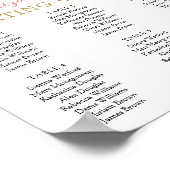 Rosenblättrige Kreuztaufenkarte Poster (Ecke)