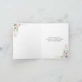 Rosenblättrige Taufe Karte (Innenseite)