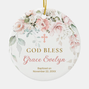 Rosenblättriger Kreuzverzierung Keramik Ornament