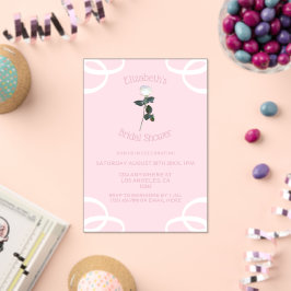 Rosenblättriges Brautparty Acryleinladungen