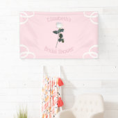 Rosenblättriges Brautparty Banner (Insitu)