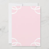 Rosenblättriges Brautparty Dankeskarte (Rückseite)