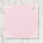 Rosenblättriges Brautparty Geschenkanhänger (Rückseite)