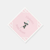 Rosenblättriges Brautparty Serviette (Ecke)