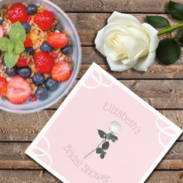 Rosenblättriges Brautparty Serviette