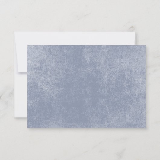 Rosenblauer Blauer Blauer Blauer Blütenrost Save The Date (Rückseite)