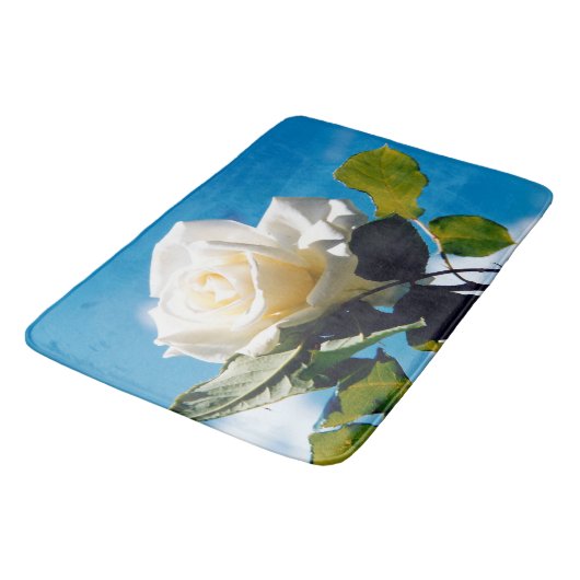 Rosenblümchen Badematte (Schrägansicht)