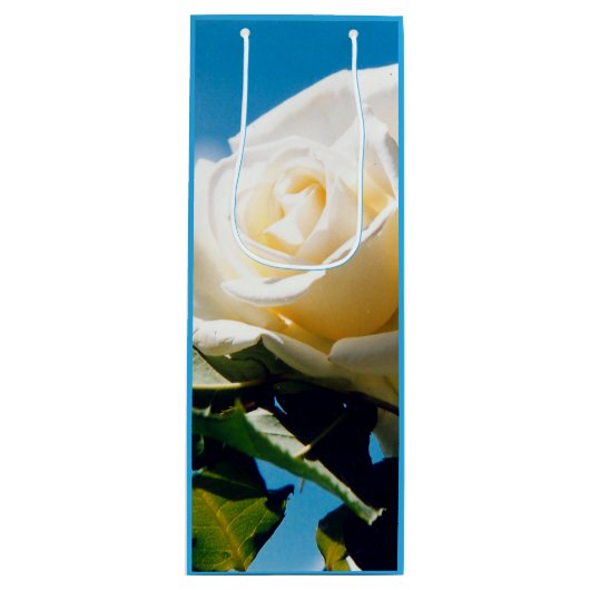 Rosenblümchen Geschenktüte Für Weinflaschen (Vorderseite)