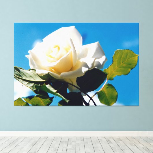 Rosenblümchen Leinwanddruck (Insitu (Holzboden))