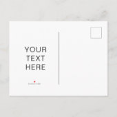 Rosenblume Ankündigungspostkarte (Rückseite)