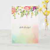 Rosenblume Gefärbte Krawatte Karte (Gelbe Blume)