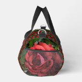 Rosenblume in blutabstrakter, personalisierter For Duffle Bag (Rechts)