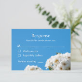 Rosenblume RSVP Karte (Stehend Vorderseite)