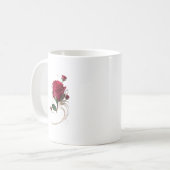 Rosenblumen-Tasse Kaffeetasse (Vorderseite Links)