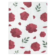 Rosenblumen-Tischdecke