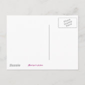 Rosenblumenblätter Ankündigungspostkarte (Rückseite)