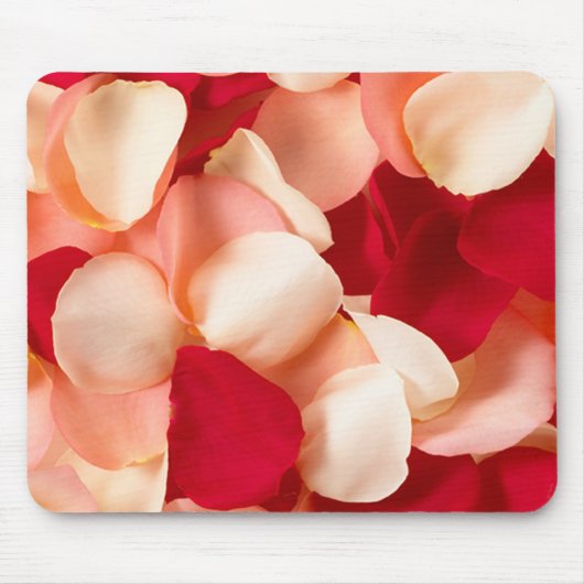 Rosenblumenblätter Rosa und Rot Mousepad (Vorne)