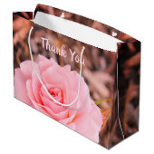 Rosenblüte Große Geschenktüte (Rückseite Schrägansicht)
