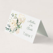 Rosenblüte, Hydrangea-Platzkarte Visitenkarten (Rückseite)