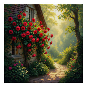 Rosenblüte Poster