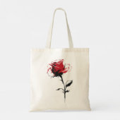 Rosenblüte Tragetasche (Rückseite)