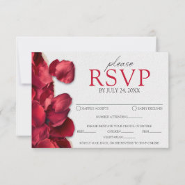 Rosenblüten-Antwortkarte RSVP Karte