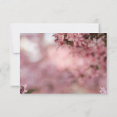 Rosenblüten aus Botanischem Rosa RSVP Karte (Rückseite)