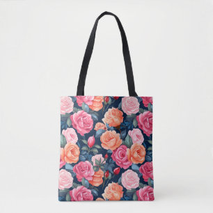 Rosenblüten Blumen Muster-80037  Tasche