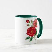 Rosenblüten, farbenfroh rot, tasse (VorderseiteRechts)