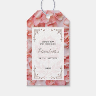 Rosenblüten-Geschenkanhänger für Brautparty Mitbri Geschenkanhänger