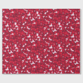 Rosenblüten  geschenkpapier (Flach)