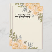 Rosenblüten Hier beginnt unsere Geschichte (Vorne/Hinten)