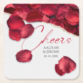 Rosenblüten Hochzeit Untersetzer