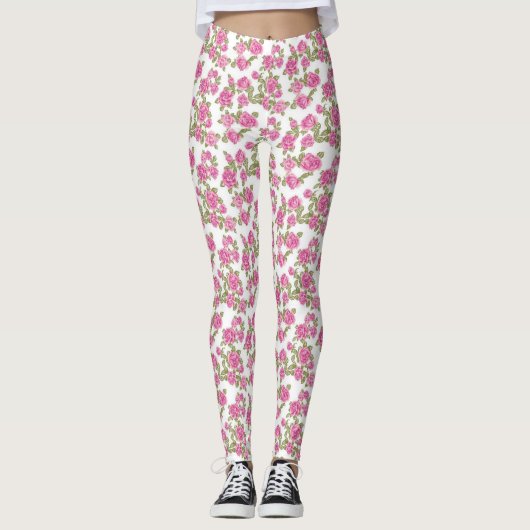 Rosenblüten Leggings (Vorderseite)
