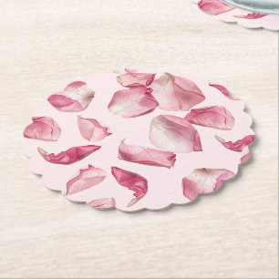Rosenblüten-Muster Petals und Prosecco Braut- Untersetzer