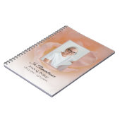 Rosenblütenblätter Pale Pink Flower Petals Begräbn Notizblock (Linke Seite)