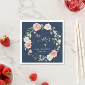 Rosenblütenblüte Serviette (Beispiel)