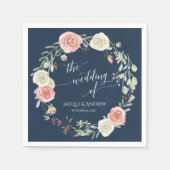 Rosenblütenblüte Serviette (Vorderseite)