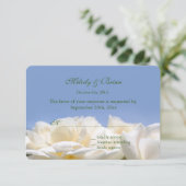 Rosenblütenblütenblüte Hochzeit rsvp (Stehend Vorderseite)