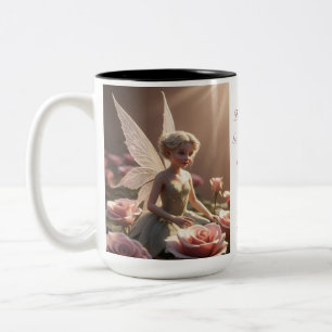Rosenblütenfee  zweifarbige tasse