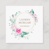 Rosenblütengarten Quadratische Visitenkarte (Vorderseite)