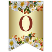 Rosenblütengoldbräunungsflagge Wimpelkette (Zweite Fahne)