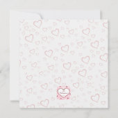 Rosenblütenherzen Valentinstag Geschenke Einladung (Rückseite)