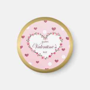 Rosenblütenherzen Valentinstag Geschenke Magnet