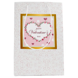 Rosenblütenherzen Valentinstag Geschenke Mittlere Geschenktüte