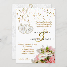 Rosenblütenhochzeit Einladung