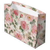 Rosenblütenhochzeit Große Geschenktüte (Rückseite Schrägansicht)
